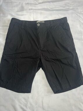 Calvin Klein 34 Waist Men's Black Casual Stretch Flat Front Summer Shorts